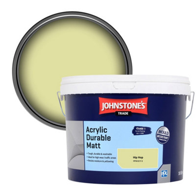 Johnstone's Trade Acrylic Durable Matt Walls & Ceilings Emulsion Paint Hip Hop (Ppg1217-3) 10L from B&Q