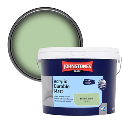 B&Q -  Acrylic Durable Matt Walls & Ceilings Emulsion Paint Bleached Spruce (Ppg1223-4) 10L