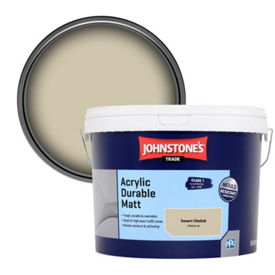 B&Q -  Acrylic Durable Matt Walls & Ceilings Emulsion Paint Desert Obelisk (Ppg14-10) 10L