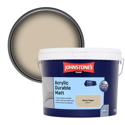 B&Q -  Acrylic Durable Matt Walls & Ceilings Emulsion Paint Mocha Frappe (Ppg14-17) 10L