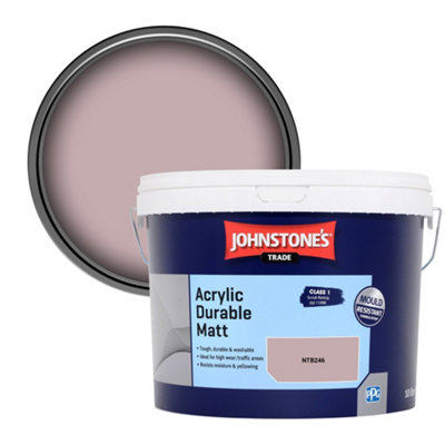 Johnstone's Trade Acrylic Durable Matt Walls & Ceilings Emulsion Paint (Ntb246) 10L from B&Q