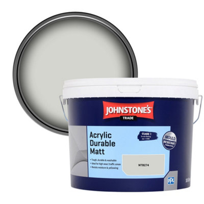 Johnstone's Trade Acrylic Durable Matt Walls & Ceilings Emulsion Paint (Ntb274) 10L from B&Q