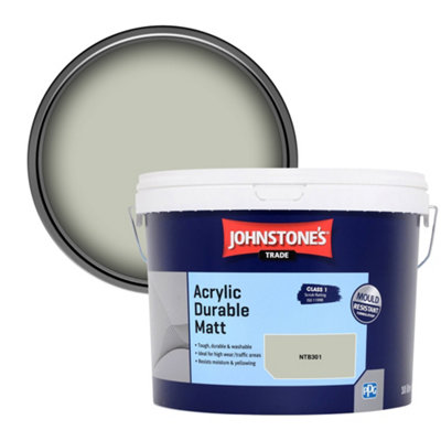 Johnstone's Trade Acrylic Durable Matt Walls & Ceilings Emulsion Paint (Ntb301) 10L from B&Q