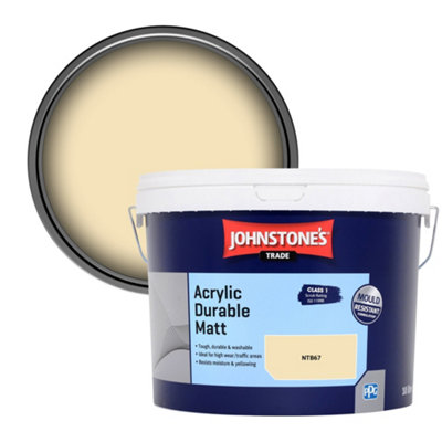 Johnstone's Trade Acrylic Durable Matt Walls & Ceilings Emulsion Paint (Ntb67) 10L from B&Q
