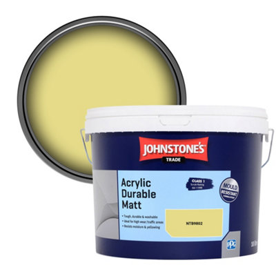 Johnstone's Trade Acrylic Durable Matt Walls & Ceilings Emulsion Paint (Ntb9802) 10L from B&Q