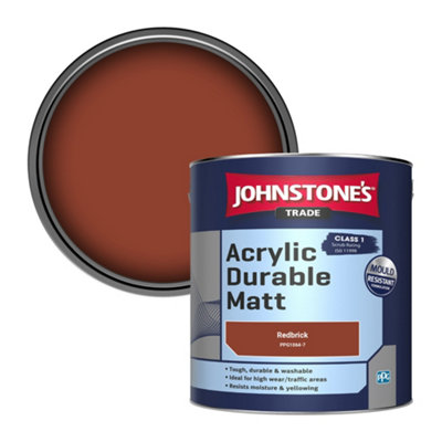 B&Q -  Acrylic Durable Matt Walls & Ceilings Emulsion Paint Redbrick (Ppg1064-7) 2.5L
