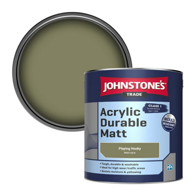 B&Q -  Acrylic Durable Matt Walls & Ceilings Emulsion Paint Playing Hooky (Ppg1123-6) 2.5L