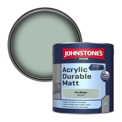 Johnstone's Trade Acrylic Durable Matt Walls & Ceilings Emulsion Paint Pine Whisper (Ppg1134-4) 2.5L from B&Q