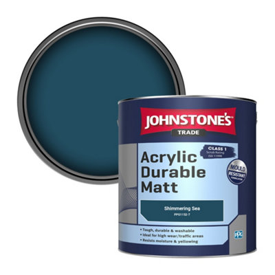 B&Q -  Acrylic Durable Matt Walls & Ceilings Emulsion Paint Shimmering Sea (Ppg1152-7) 2.5L