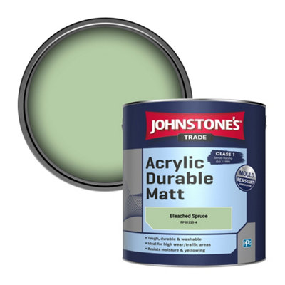 B&Q -  Acrylic Durable Matt Walls & Ceilings Emulsion Paint Bleached Spruce (Ppg1223-4) 2.5L