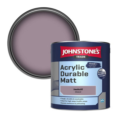 Johnstone's Trade Acrylic Durable Matt Walls & Ceilings Emulsion Paint Heathcliff (Ppg18-07) 2.5L from B&Q
