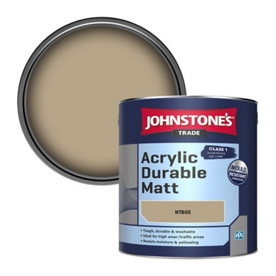 Johnstone's Trade Acrylic Durable Matt Walls & Ceilings Emulsion Paint (Ntbg5) 2.5L from B&Q