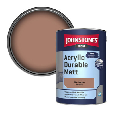 Johnstone's Trade Acrylic Durable Matt Walls & Ceilings Emulsion Paint Big Cypress (Ppg1062-5) 5L from B&Q