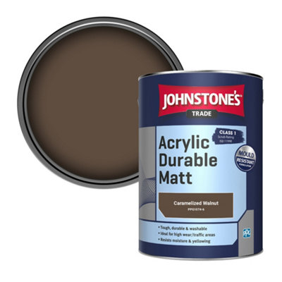 Johnstone's Trade Acrylic Durable Matt Walls & Ceilings Emulsion Paint Caramelized Walnut (Ppg1074-6) 5L from B&Q