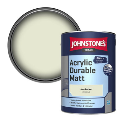 Johnstone's Trade Acrylic Durable Matt Walls & Ceilings Emulsion Paint Just Perfect (Ppg1116-1) 5L from B&Q