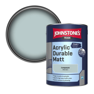 Johnstone's Trade Acrylic Durable Matt Walls & Ceilings Emulsion Paint Composure (Ppg1144-3) 5L from B&Q