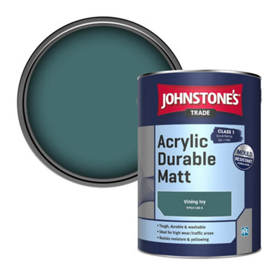Johnstone's Trade Acrylic Durable Matt Walls & Ceilings Emulsion Paint Vining Ivy (Ppg1148-6) 5L from B&Q