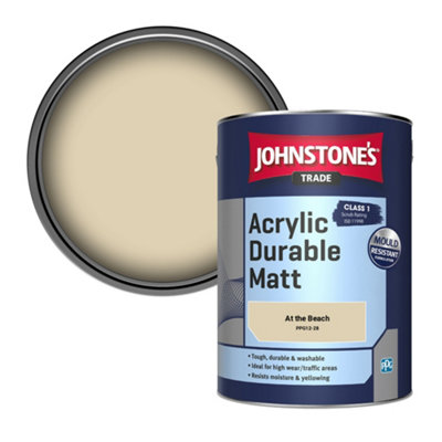 Johnstone's Trade Acrylic Durable Matt Walls & Ceilings Emulsion Paint At The Beach (Ppg12-28) 5L from B&Q