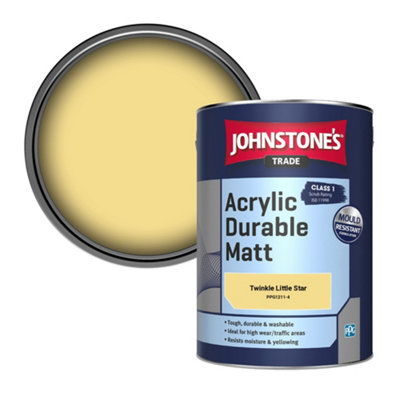 Johnstone's Trade Acrylic Durable Matt Walls & Ceilings Emulsion Paint Twinkle Little Star (Ppg1211-4) 5L from B&Q