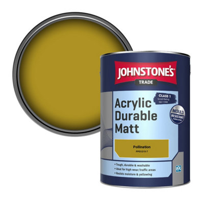 Johnstone's Trade Acrylic Durable Matt Walls & Ceilings Emulsion Paint Pollination (Ppg1215-7) 5L from B&Q