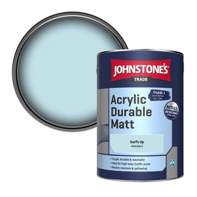 B&Q -  Acrylic Durable Matt Walls & Ceilings Emulsion Paint Surf's Up (Ppg1236-3) 5L