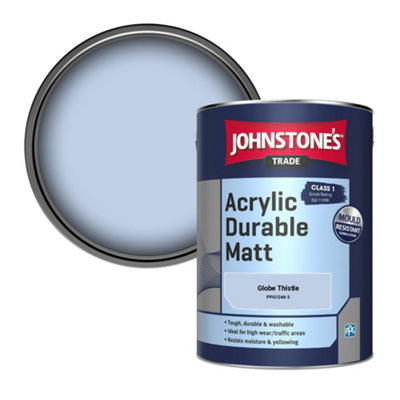 Johnstone's Trade Acrylic Durable Matt Walls & Ceilings Emulsion Paint Globe Thistle (Ppg1246-3) 5L from B&Q