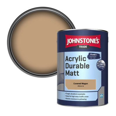 Johnstone's Trade Acrylic Durable Matt Walls & Ceilings Emulsion Paint Covered Wagon (Ppg16-18) 5L from B&Q