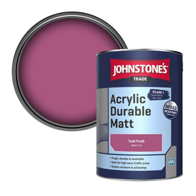 Johnstone's Trade Acrylic Durable Matt Walls & Ceilings Emulsion Paint Tutti Frutti (Ppg17-10) 5L from B&Q
