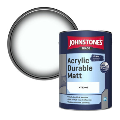 Johnstone's Trade Acrylic Durable Matt Walls & Ceilings Emulsion Paint (Ntb2005) 5L from B&Q