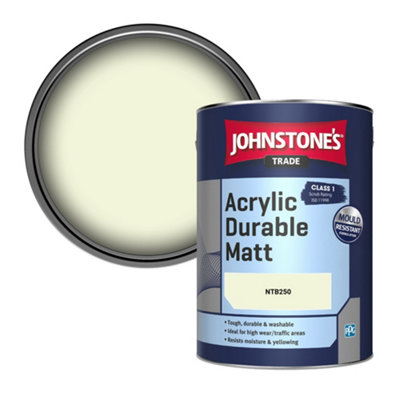 Johnstone's Trade Acrylic Durable Matt Walls & Ceilings Emulsion Paint (Ntb250) 5L from B&Q
