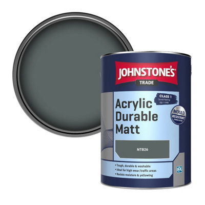 Johnstone's Trade Acrylic Durable Matt Walls & Ceilings Emulsion Paint (Ntb26) 5L from B&Q