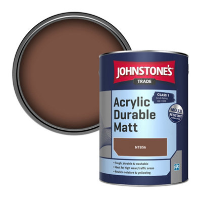 Johnstone's Trade Acrylic Durable Matt Walls & Ceilings Emulsion Paint (Ntb56) 5L from B&Q