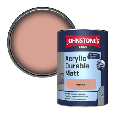 Johnstone's Trade Acrylic Durable Matt Walls & Ceilings Emulsion Paint (Ntb9806) 5L from B&Q