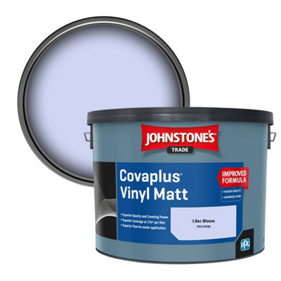 B&Q -  Covaplus Vinyl Matt Walls & Ceilings Emulsion Paint Lilac Bloom (0923-R59B) 10L