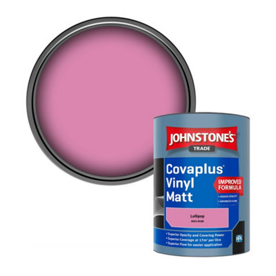 B&Q -  Covaplus Vinyl Matt Walls & Ceilings Emulsion Paint Lollipop (0955-R25B) 1L