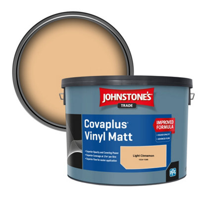 B&Q -  Covaplus Vinyl Matt Walls & Ceilings Emulsion Paint Light Cinnamon (1524-Y34R) 10L