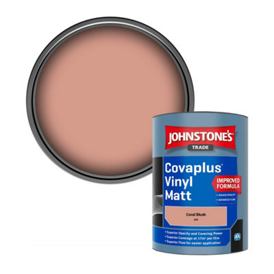 B&Q -  Covaplus Vinyl Matt Walls & Ceilings Emulsion Paint Coral Blush (259) 1L
