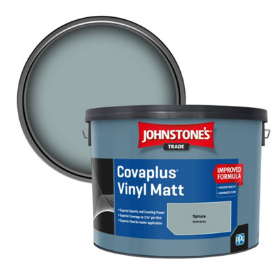 B&Q -  Covaplus Vinyl Matt Walls & Ceilings Emulsion Paint Spruce (3608-B23G) 10L