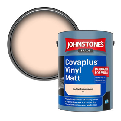 B&Q -  Covaplus Vinyl Matt Walls & Ceilings Emulsion Paint Harlow Complements (G21) 5L