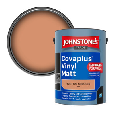 B&Q -  Covaplus Vinyl Matt Walls & Ceilings Emulsion Paint Carrot Cake Complements (G28) 5L