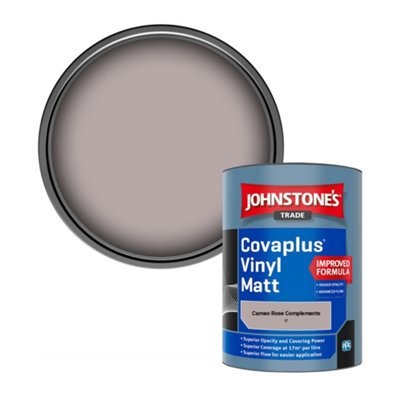 B&Q -  Covaplus Vinyl Matt Walls & Ceilings Emulsion Paint Cameo Rose Complements (I7) 1L