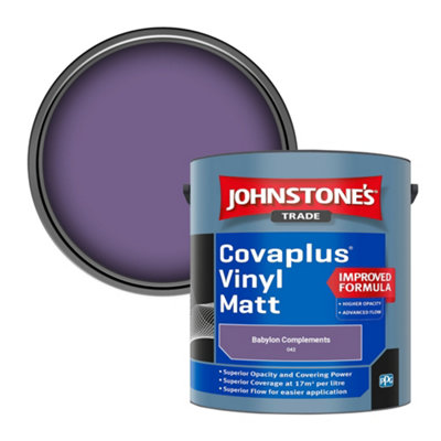B&Q -  Covaplus Vinyl Matt Walls & Ceilings Emulsion Paint Babylon Complements (O42) 2.5L