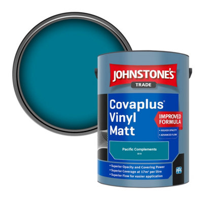 B&Q -  Covaplus Vinyl Matt Walls & Ceilings Emulsion Paint Pacific Complements (R19) 5L