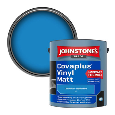 B&Q -  Covaplus Vinyl Matt Walls & Ceilings Emulsion Paint Columbus Complements (R31) 2.5L