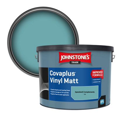 B&Q -  Covaplus Vinyl Matt Walls & Ceilings Emulsion Paint Speedwell Complements (T35) 10L