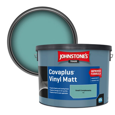 B&Q -  Covaplus Vinyl Matt Walls & Ceilings Emulsion Paint Smalt Complements (T43) 10L