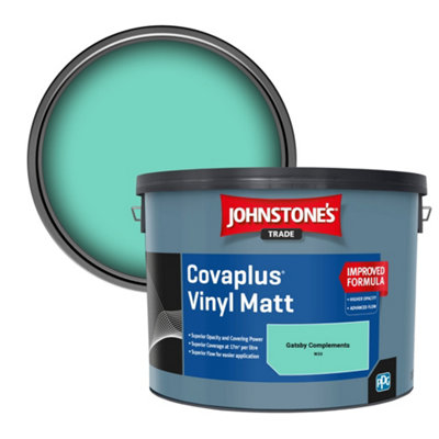 B&Q -  Covaplus Vinyl Matt Walls & Ceilings Emulsion Paint Gatsby Complements (W33) 10L