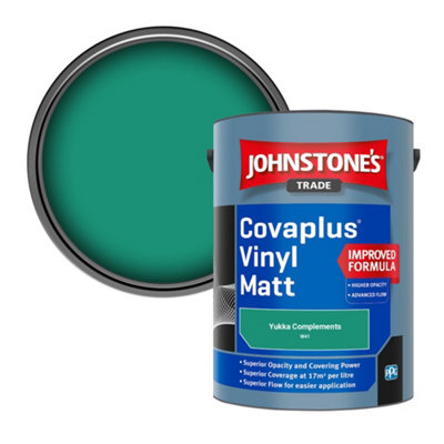 B&Q -  Covaplus Vinyl Matt Walls & Ceilings Emulsion Paint Yukka Complements (W41) 5L
