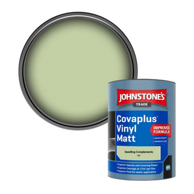 B&Q -  Covaplus Vinyl Matt Walls & Ceilings Emulsion Paint Seedling Complements (X33) 1L