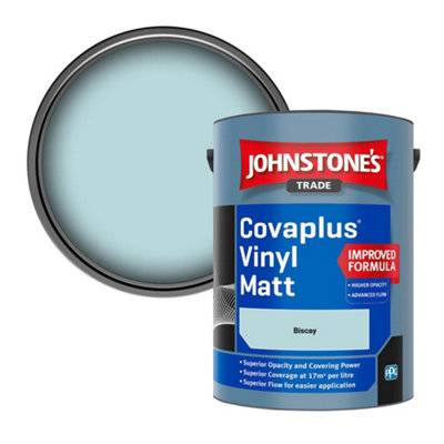 B&Q -  Covaplus Vinyl Matt Walls & Ceilings Emulsion Paint Biscay 5L
